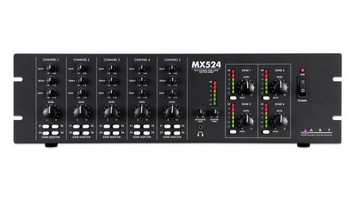 Main Image MX524 MX524 Five Channel Four Zone Mixer