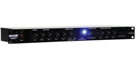  image 3 MX622BT 6-Channel Stereo Mixer with EQ & Bluetooth