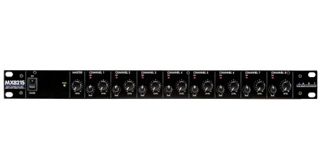 image 1 MX822 8 Channel Stereo Rackmount Mixer