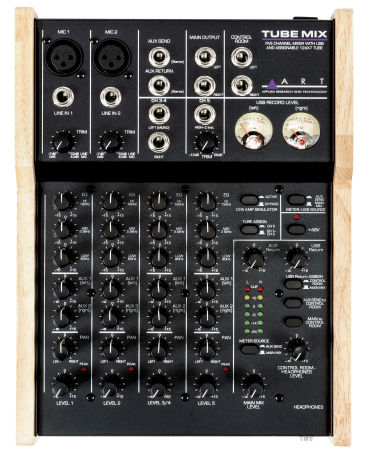 Main Image TUBEMIX 5-Channel Recording Mixer with USB and Assignable 12AX7 Tube