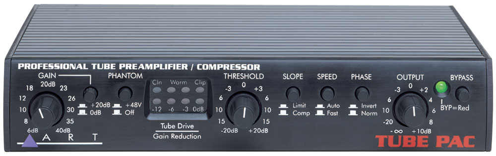 Tube PAC – Tube Mic Preamp/Compressor – ART Pro Audio