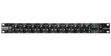 image 1 MX822 8 Channel Stereo Rackmount Mixer