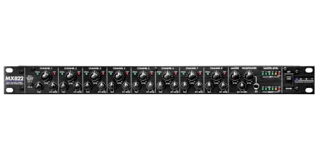 Main Image MX822 8 Channel Stereo Rackmount Mixer