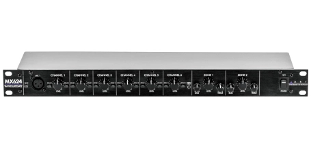  image 5 MX624 6-Channel Rackmount Zone Mixer